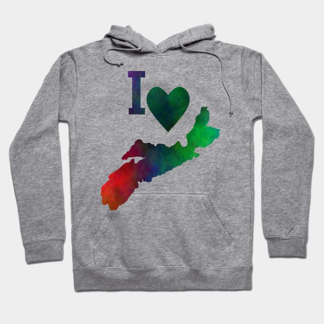 I LOVE Nova Scotia Hoodie by SartorisArt1